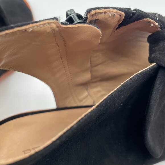 Bernardo Luna Bow Wooden Heel Suede Booties - Picture 5 of 10